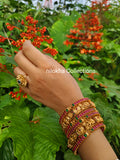 Antique bangles with kemp stones | NB02