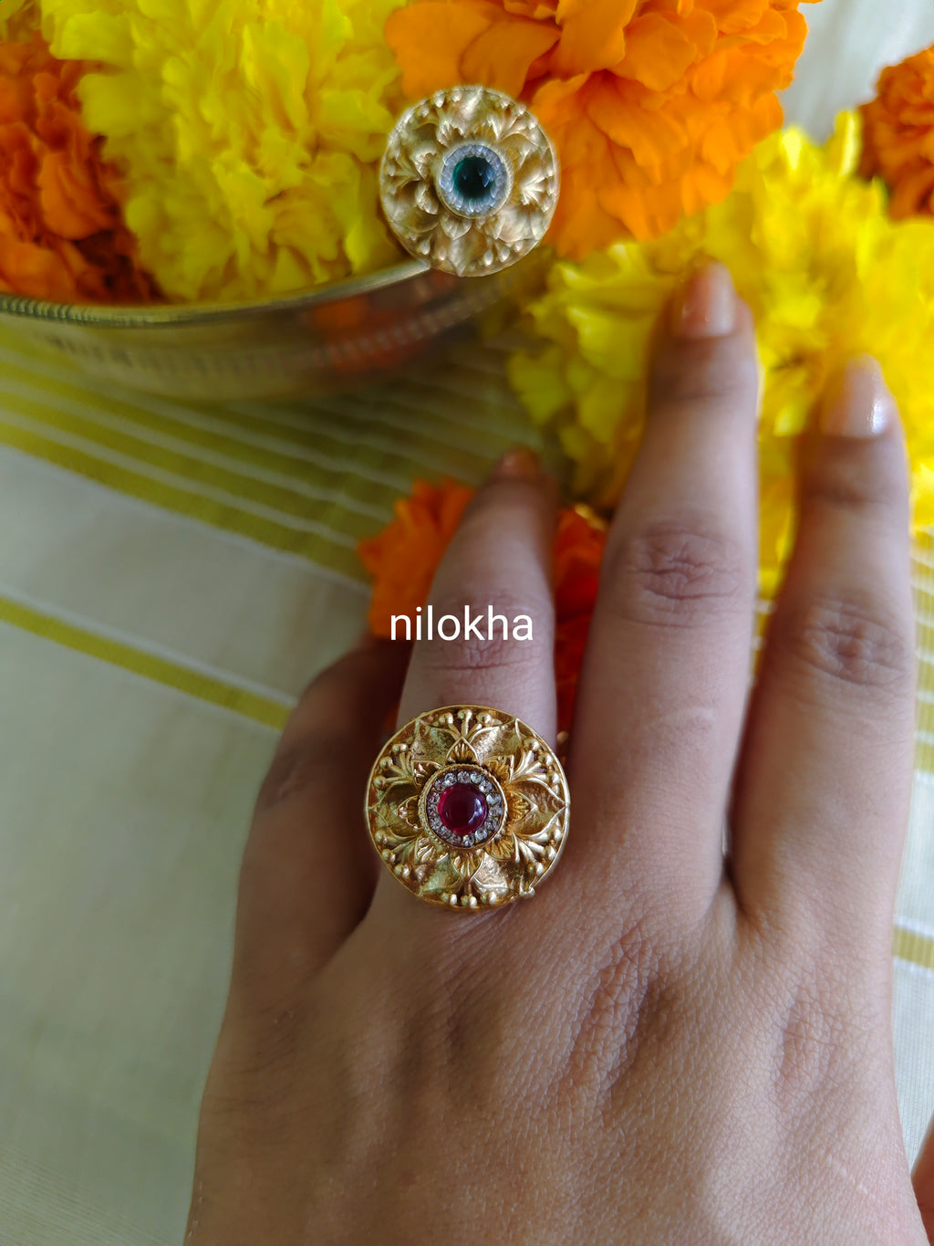 Floral finger ring | NAR11