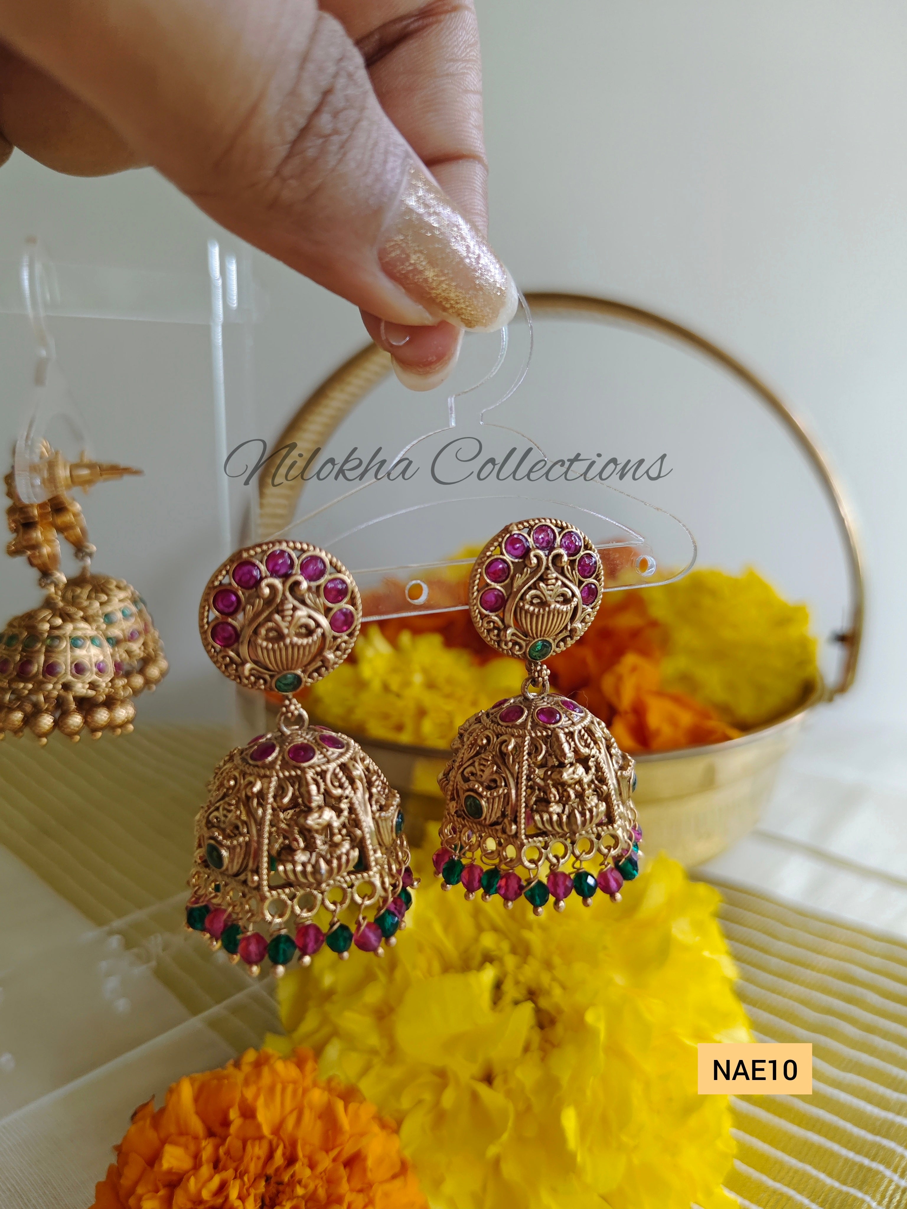Multi lakshmi jhumkas | NAE10