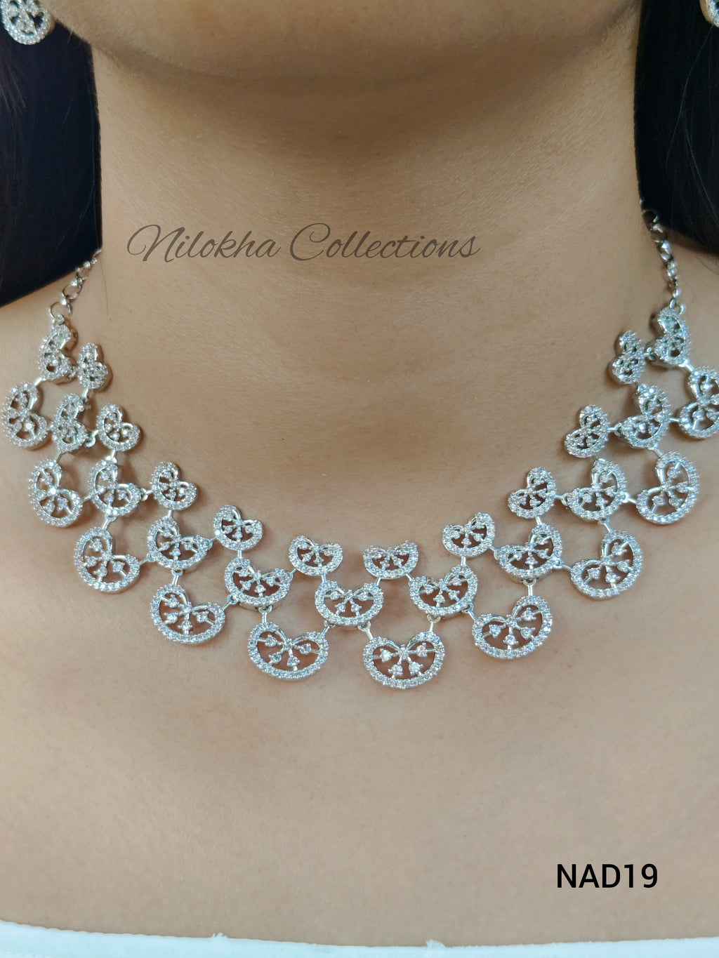 3 layer floral AD necklace | NAD19