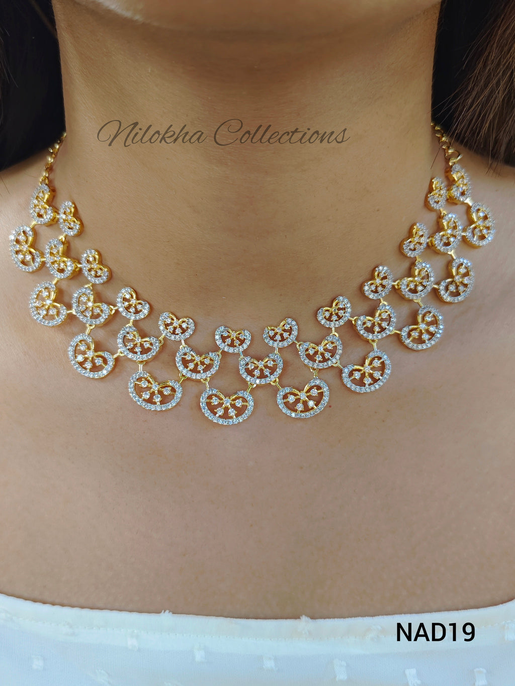 3 layer floral AD necklace | NAD19