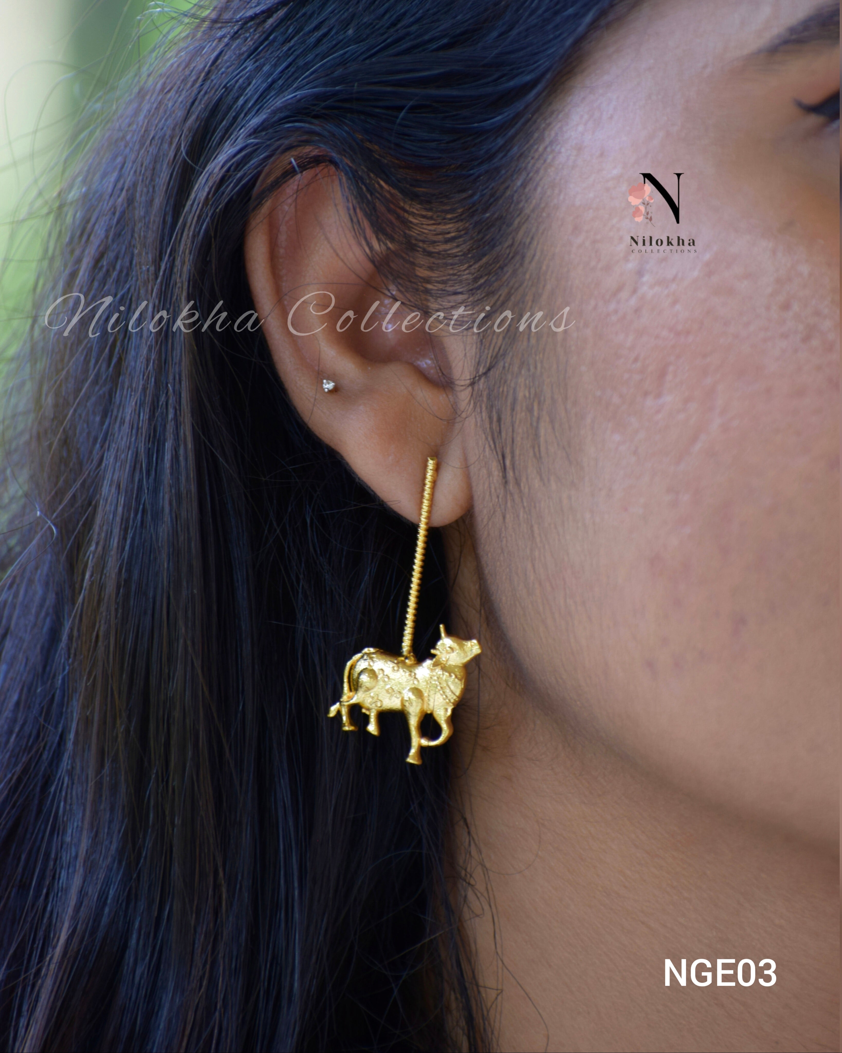 Ox stick earrings | NGE03