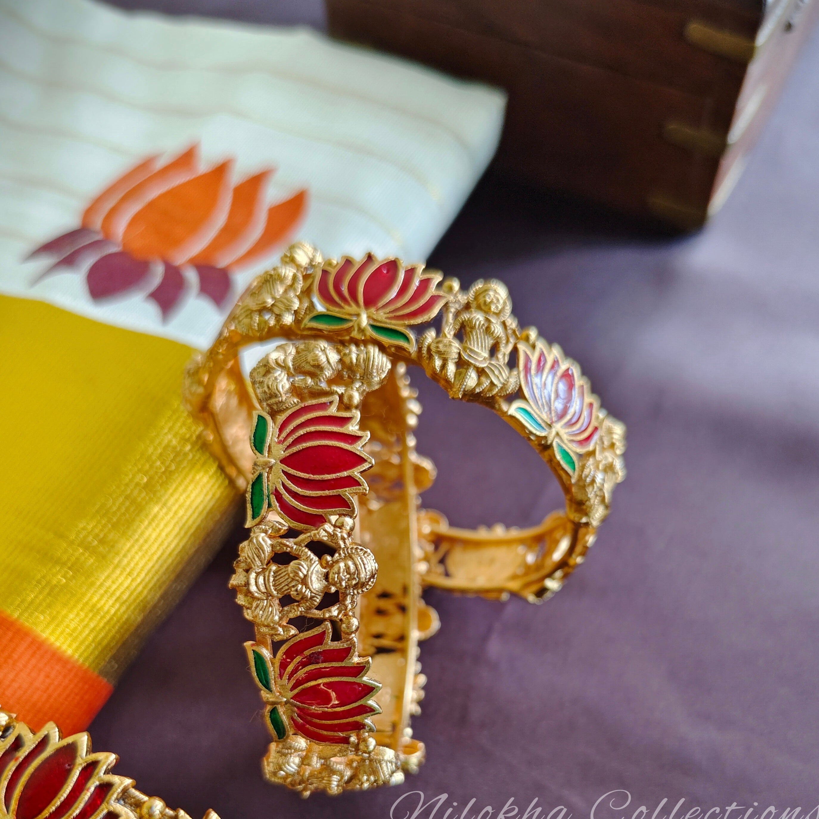 Lotus idol bangles | NB19