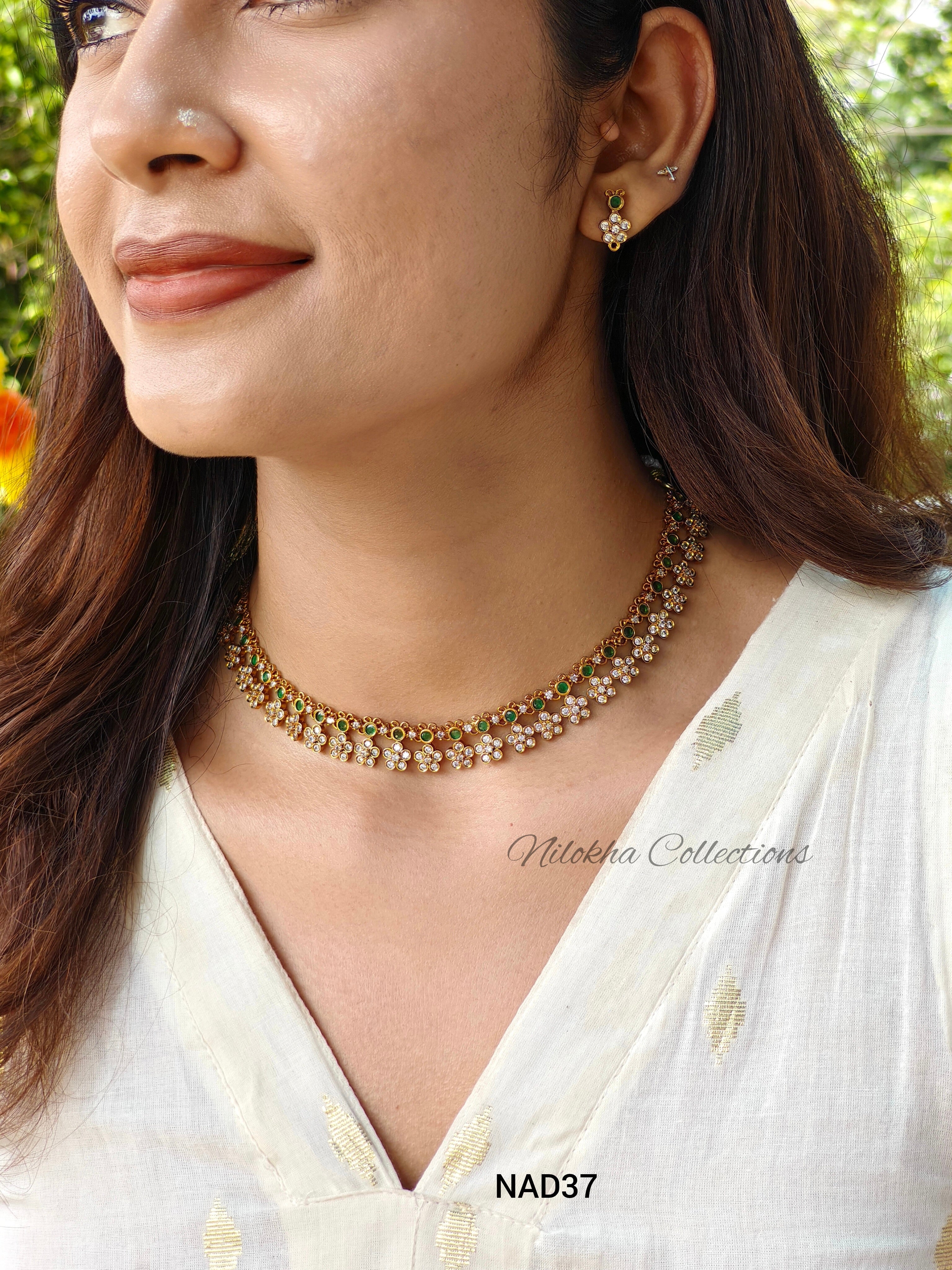 Cute floral AD necklace | NAD37