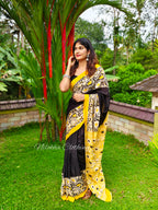 Patterned mul cotton saree | NCB12