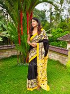 Patterned mul cotton saree | NCB12