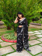 Bandhani linen cotton saree | NCC08