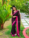 120 count mul cotton saree with contrast border | NCC30