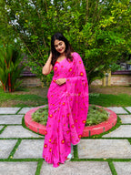 Floral mul cotton saree | NCB03