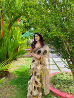 Polka dot kota doria saree | NCD02