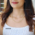 3 layer chain with small pearls | NAN263C