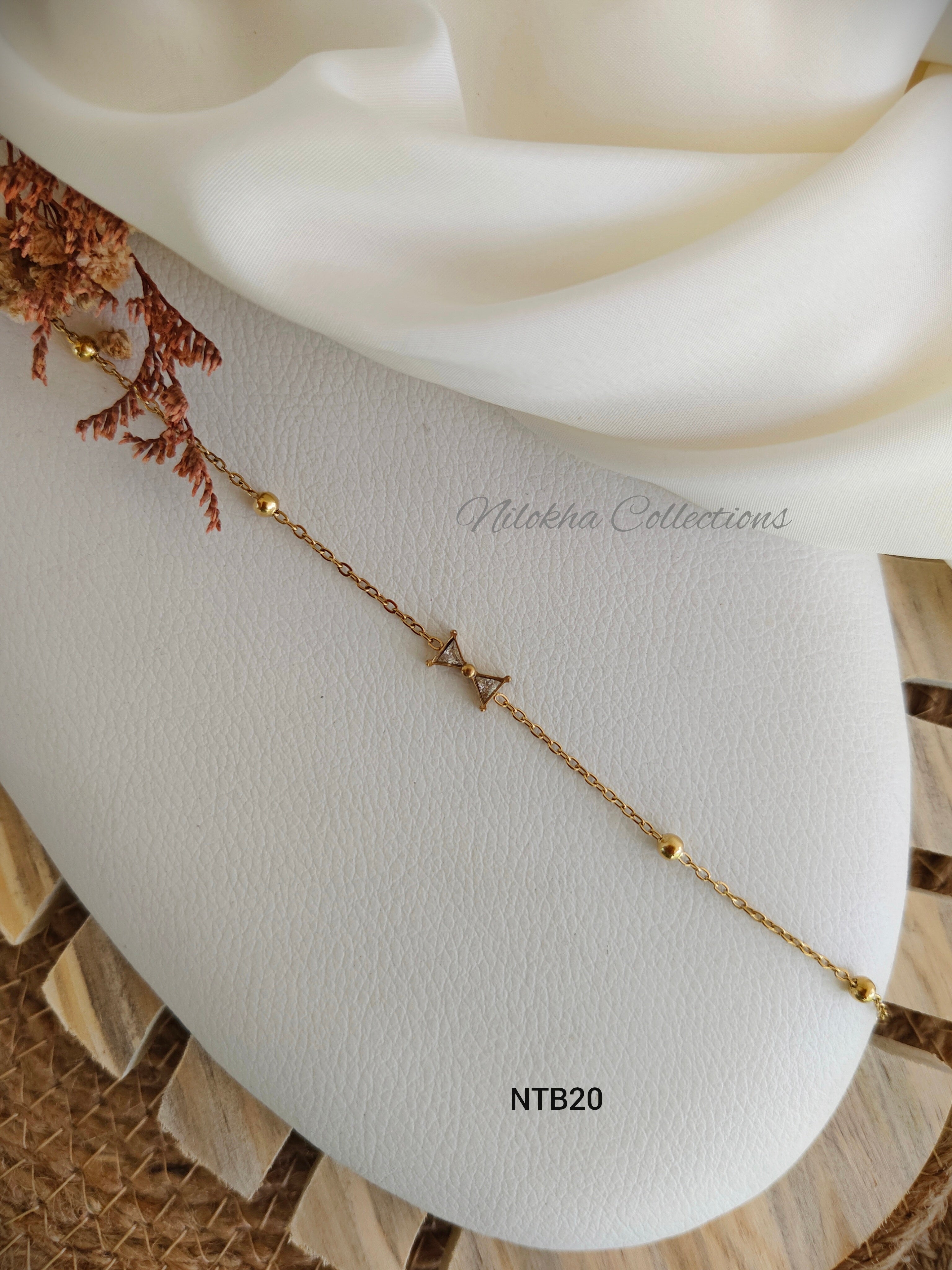 Stone bow bracelet | NTB20