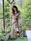 Striped chanderi silk saree | NCD05