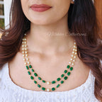 2 layer pearls with monalisa beads | NAN214