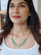 2 layer pearls with monalisa beads | NAN214