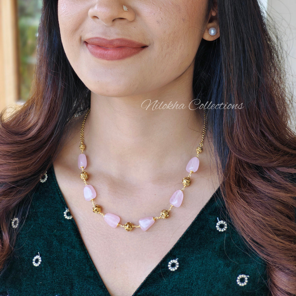 Beads chain with mix of golden balls |NAN217