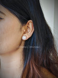 Floral pearl stud | NTE49