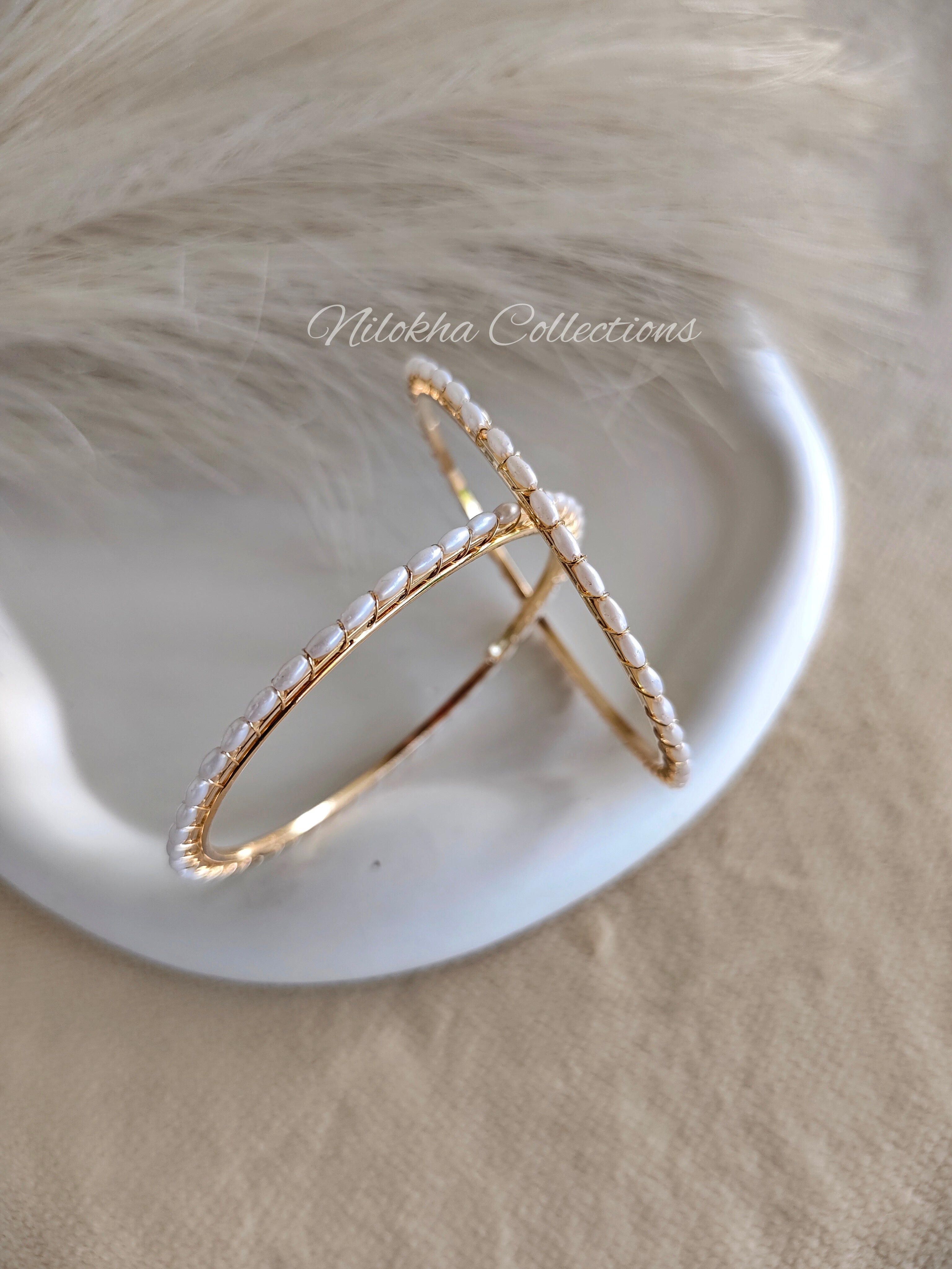 Rice pearl bangles | NB26