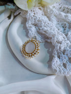 Monalisa finger ring with ghungroo pearls | NGR05
