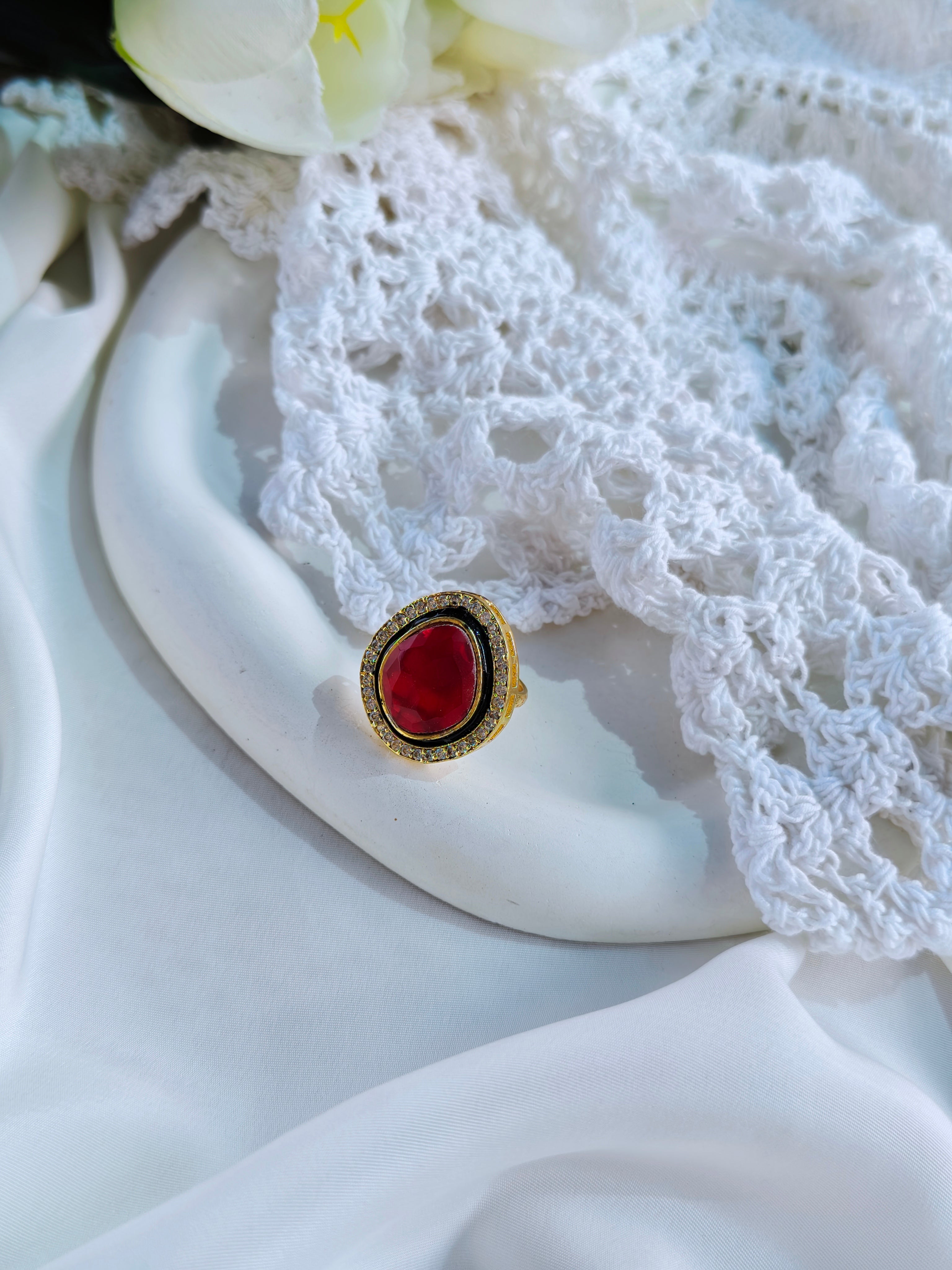 Single stone finger ring | NGR06