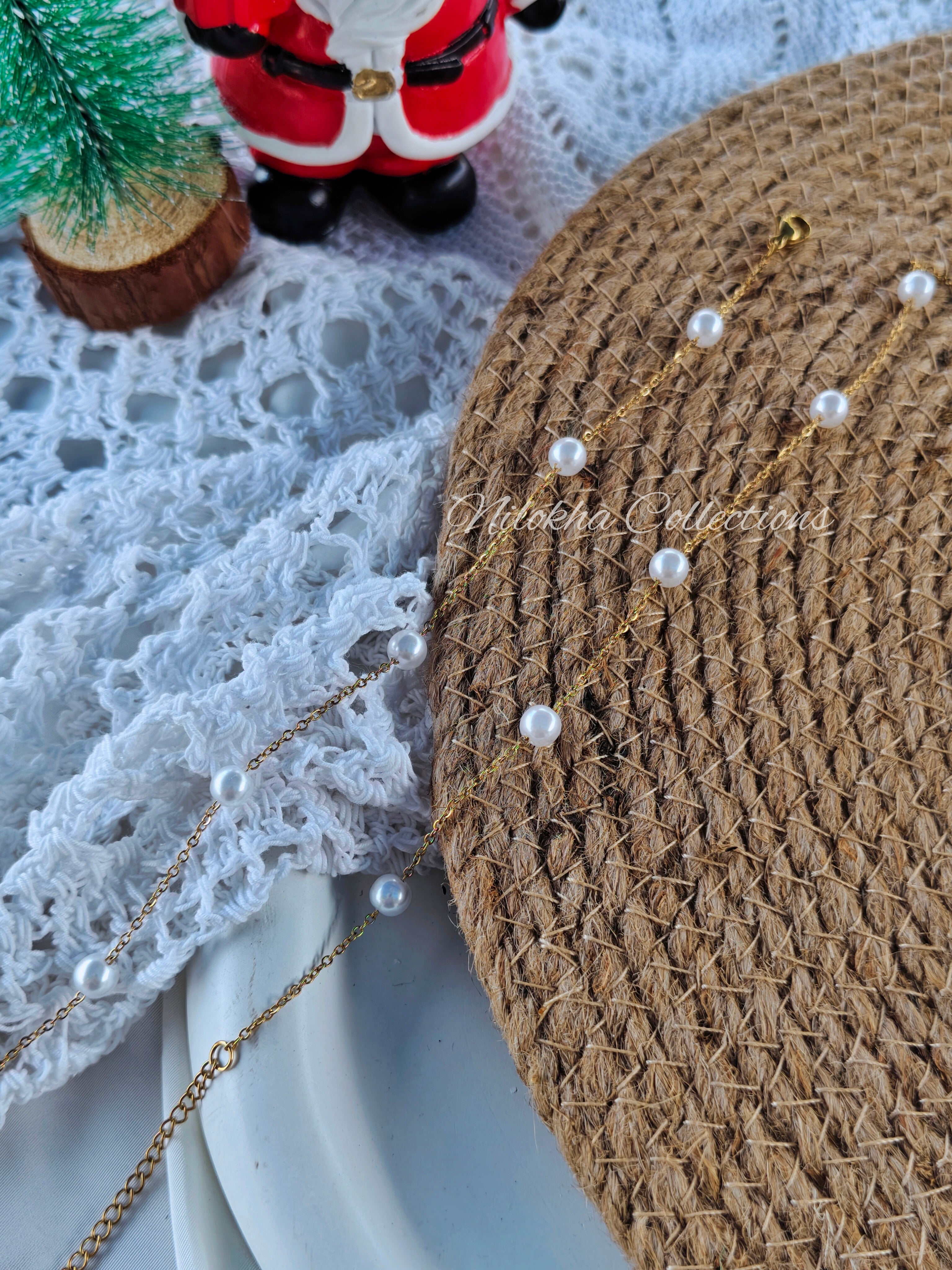 1 layer pearl anklets | NTA08