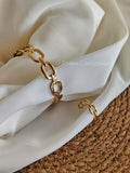 Chain pattern bracelet and finger ring combo | NTB29
