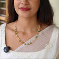3 layer pearl chain with multi beads | NAN307A