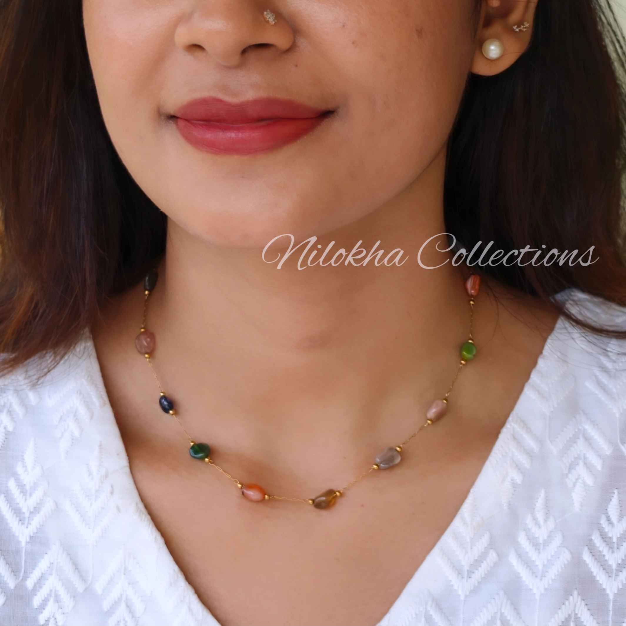 Anti-tarnish beads chain | NAN304