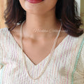2 layer long pearl chain with very small pearls | NAN321A