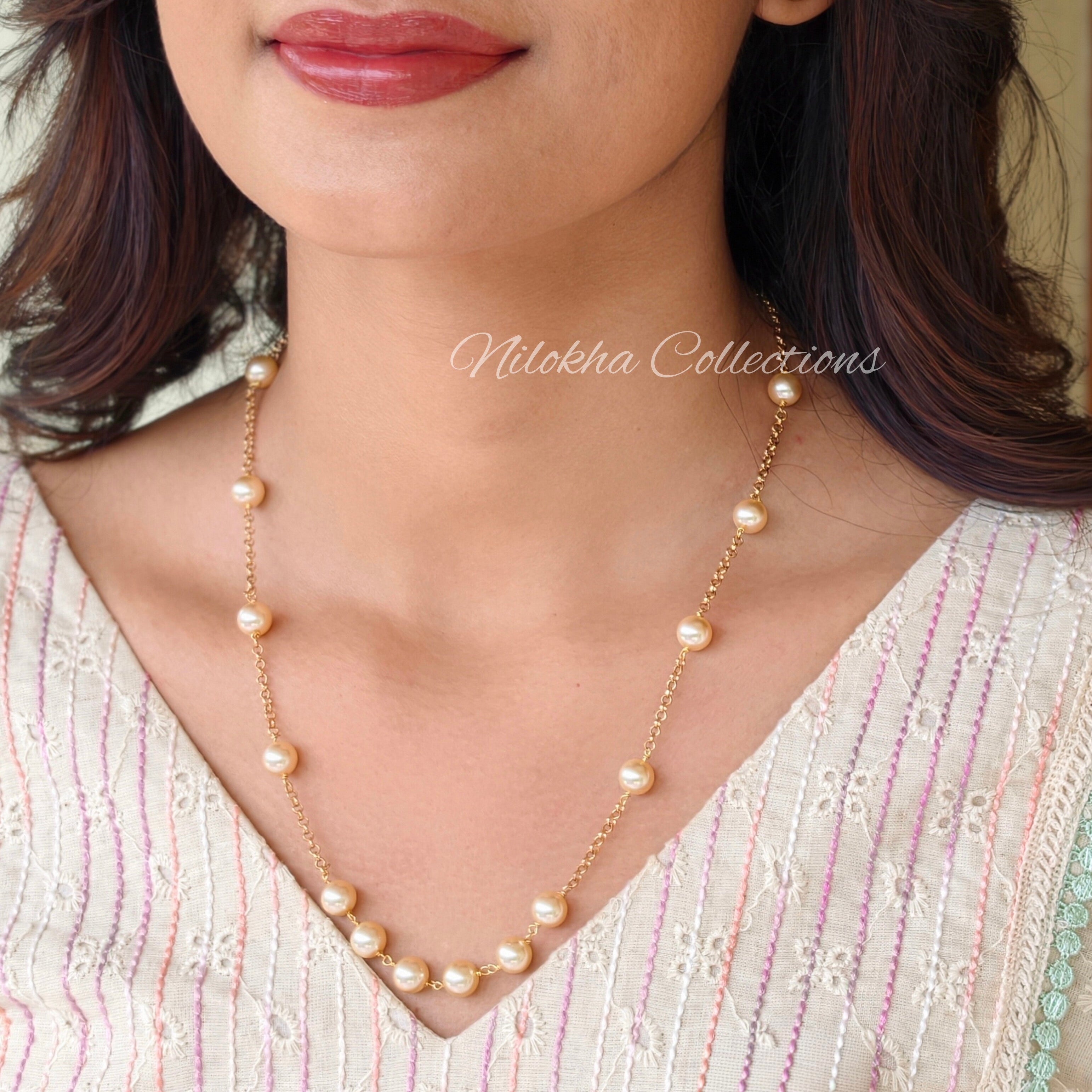 1 layer premium pearl chain | NAN322