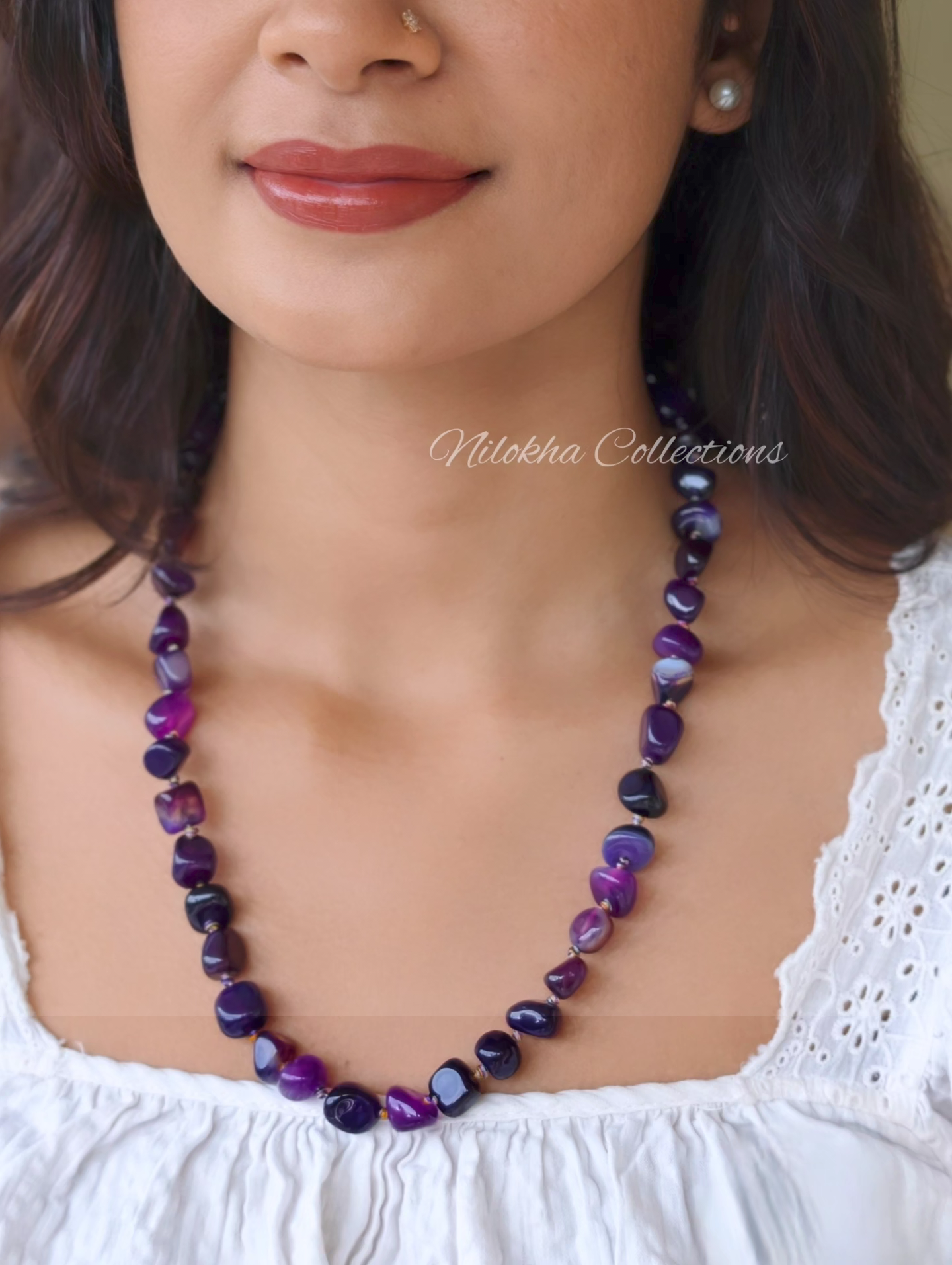 1 layer onyx beads chains | NAN236
