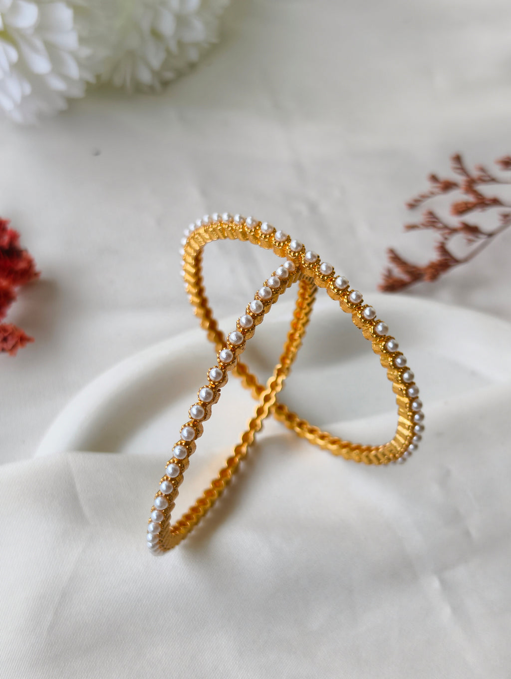 Round pearl bangles | NB27