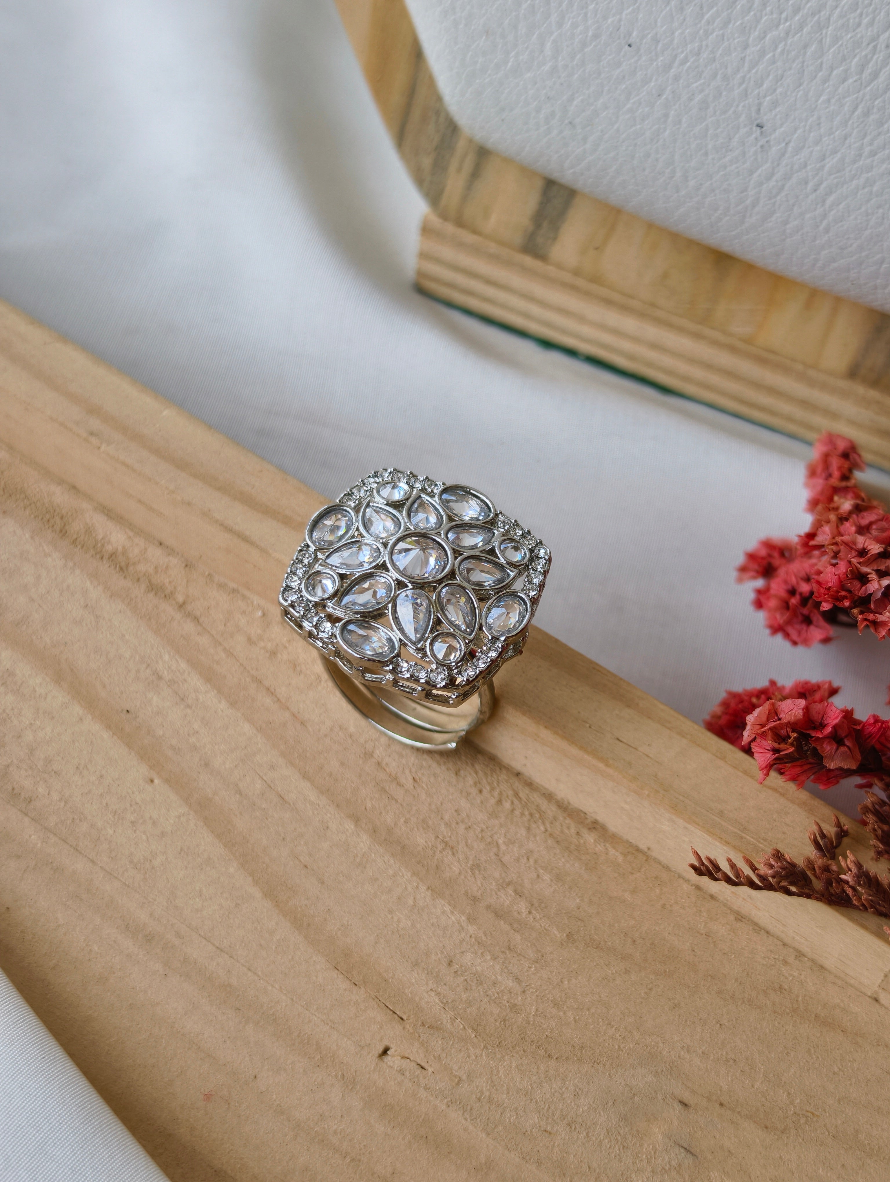 AD floral finger rings | NSR08