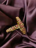 Premium floral bangles with stones | NB22