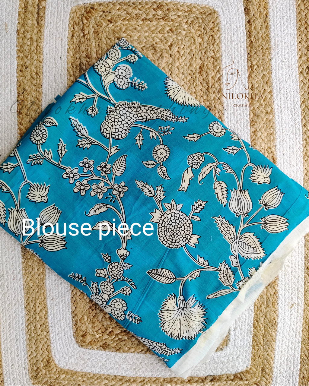 Temple patterned mul cotton saree | NCB04