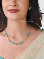 1 layer bead chain with golden balls | NAN333