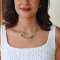 Simple Pearl Chain with Monalisa Beads | NAN223