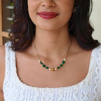 Simple Pearl Chain with Monalisa Beads | NAN223