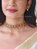 Coin choker with multi beads | NAN337