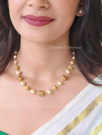 Pearl chain with stone beads | NAN356