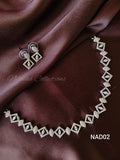 Silver AD necklace with earrings | NAD02