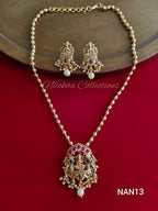 Golden haaram with idol pendant | NAN13