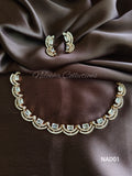 Rosegold AD necklace with earrings | NAD01