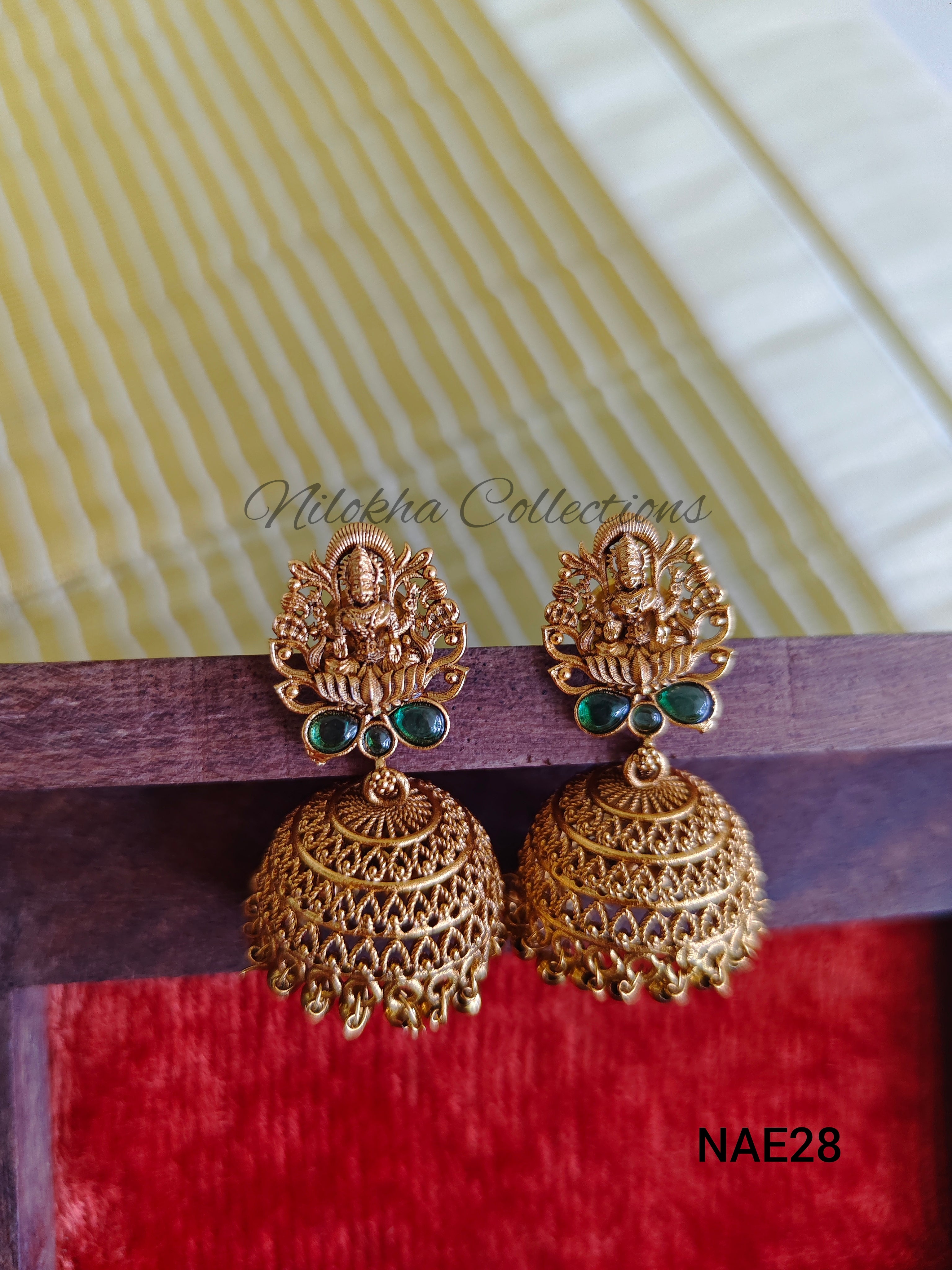 Patterned jhumkas | NAE28
