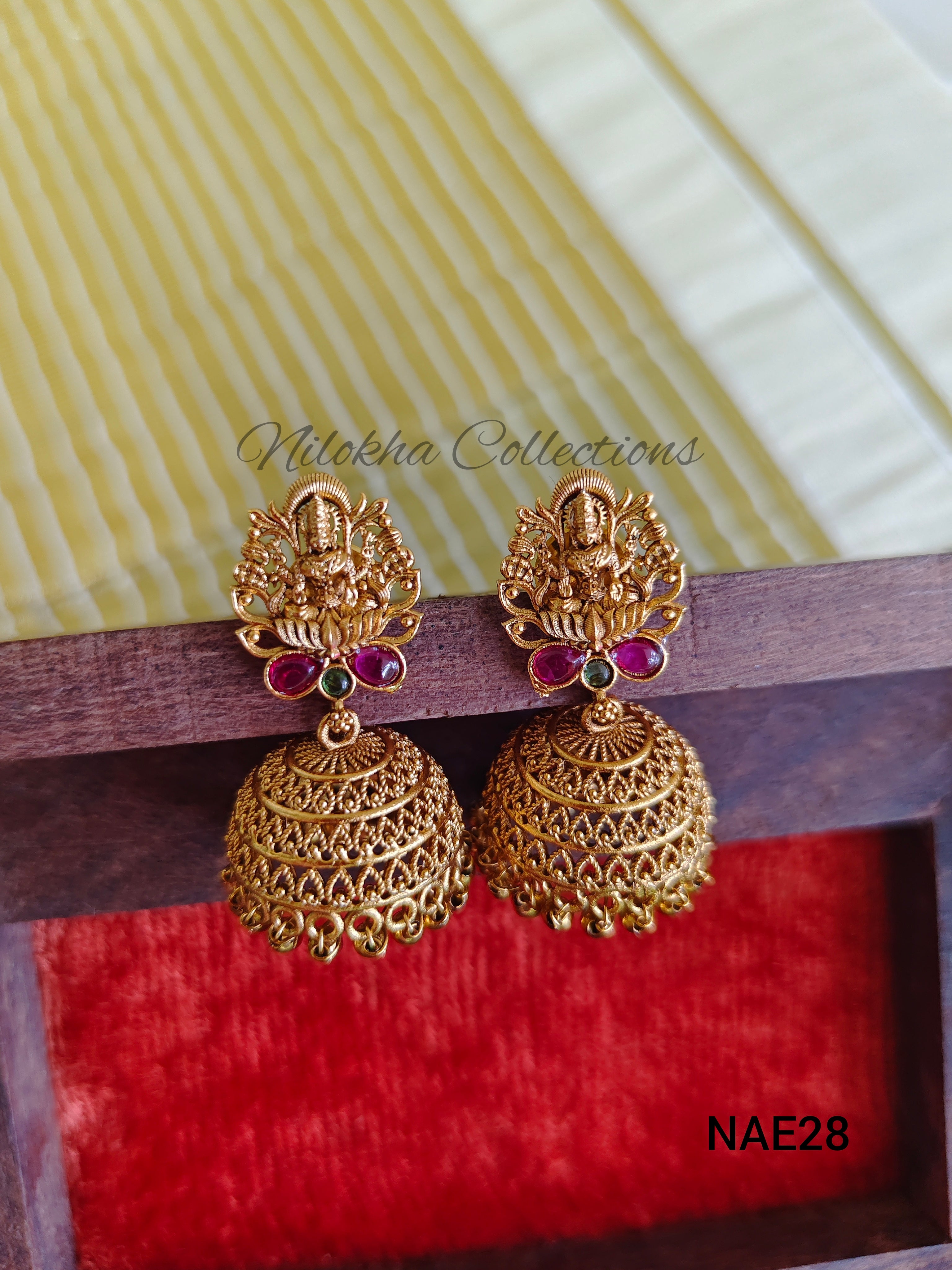 Patterned jhumkas | NAE28