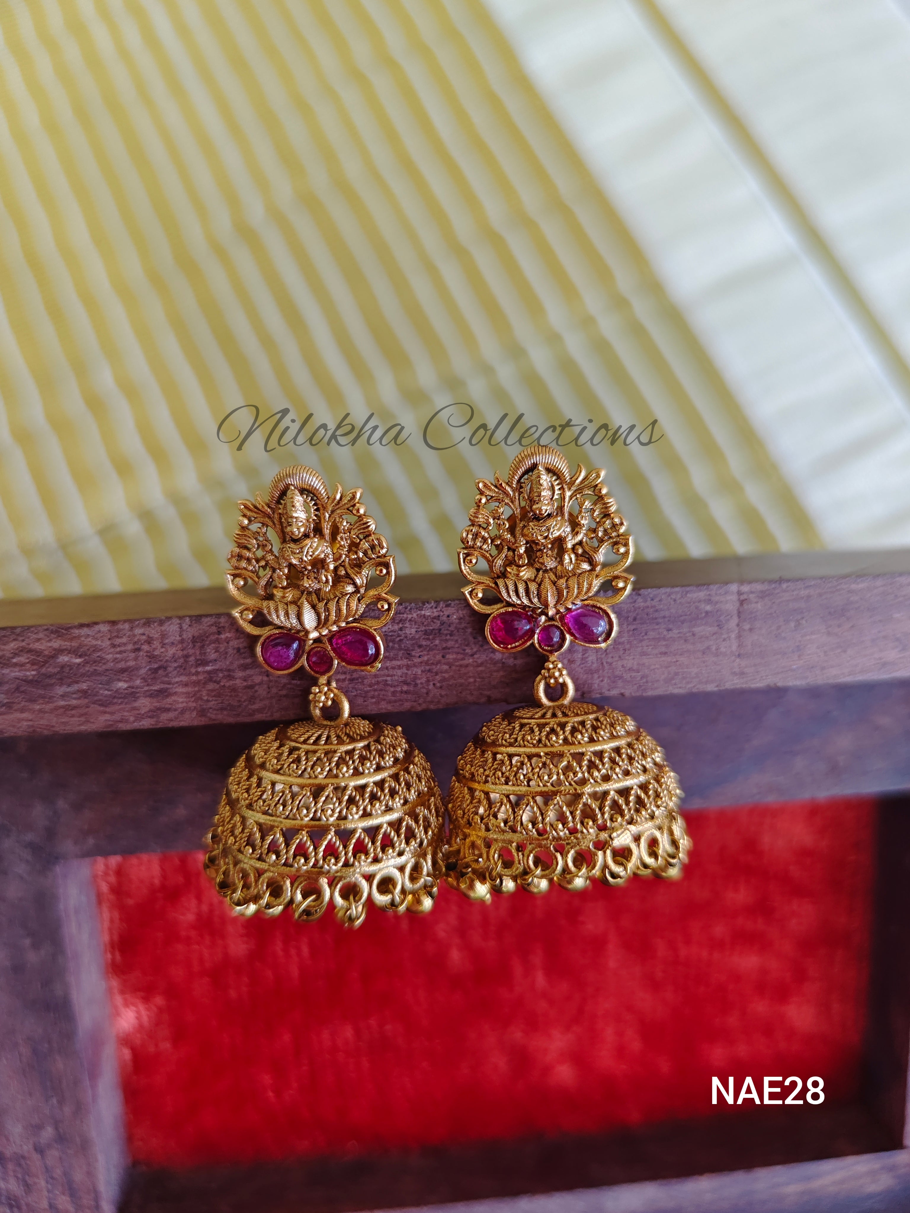 Patterned jhumkas | NAE28