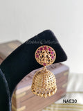 Round patterned jhumkas | NAE30