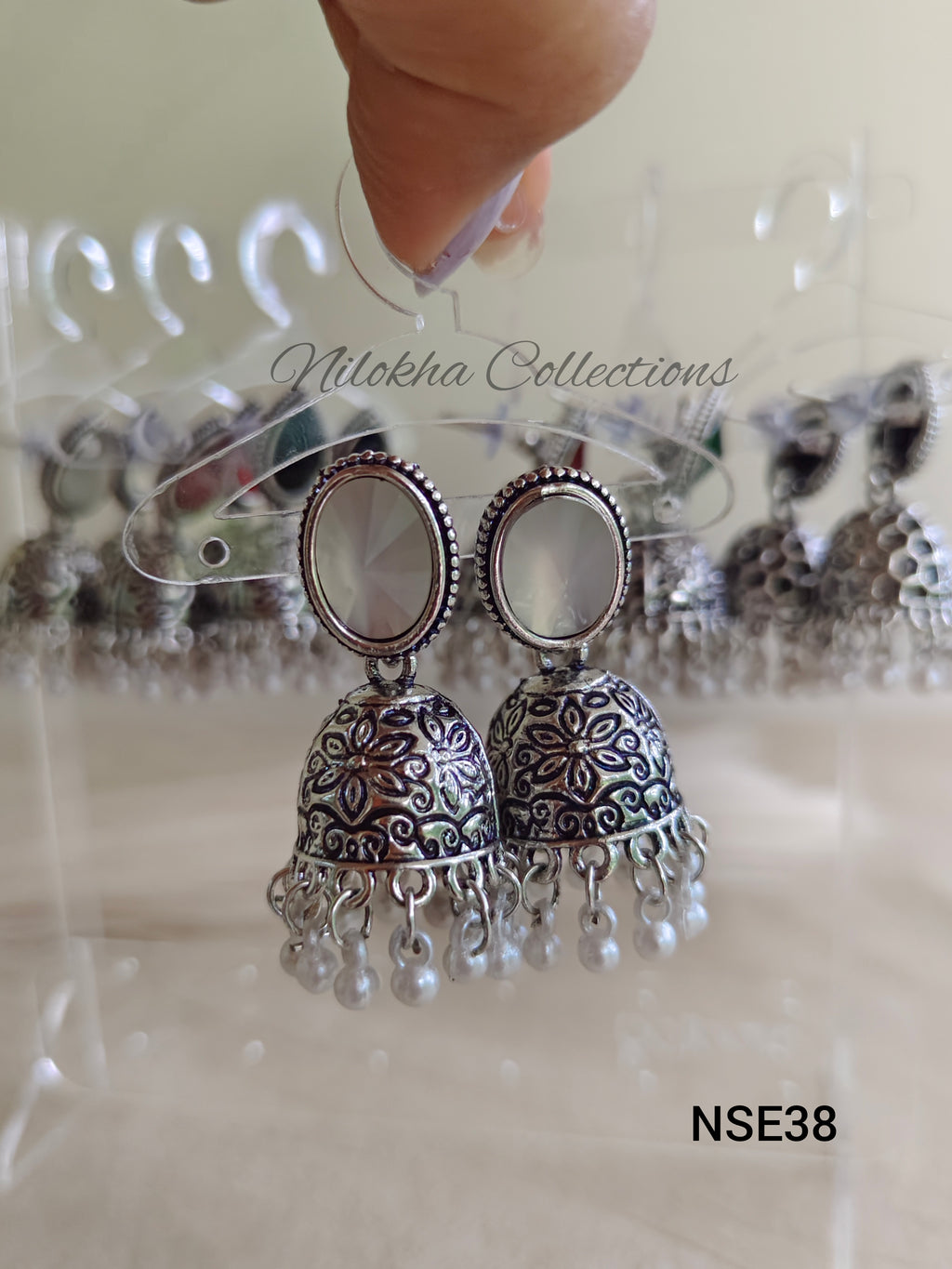 Stone jhumkas | NSE38