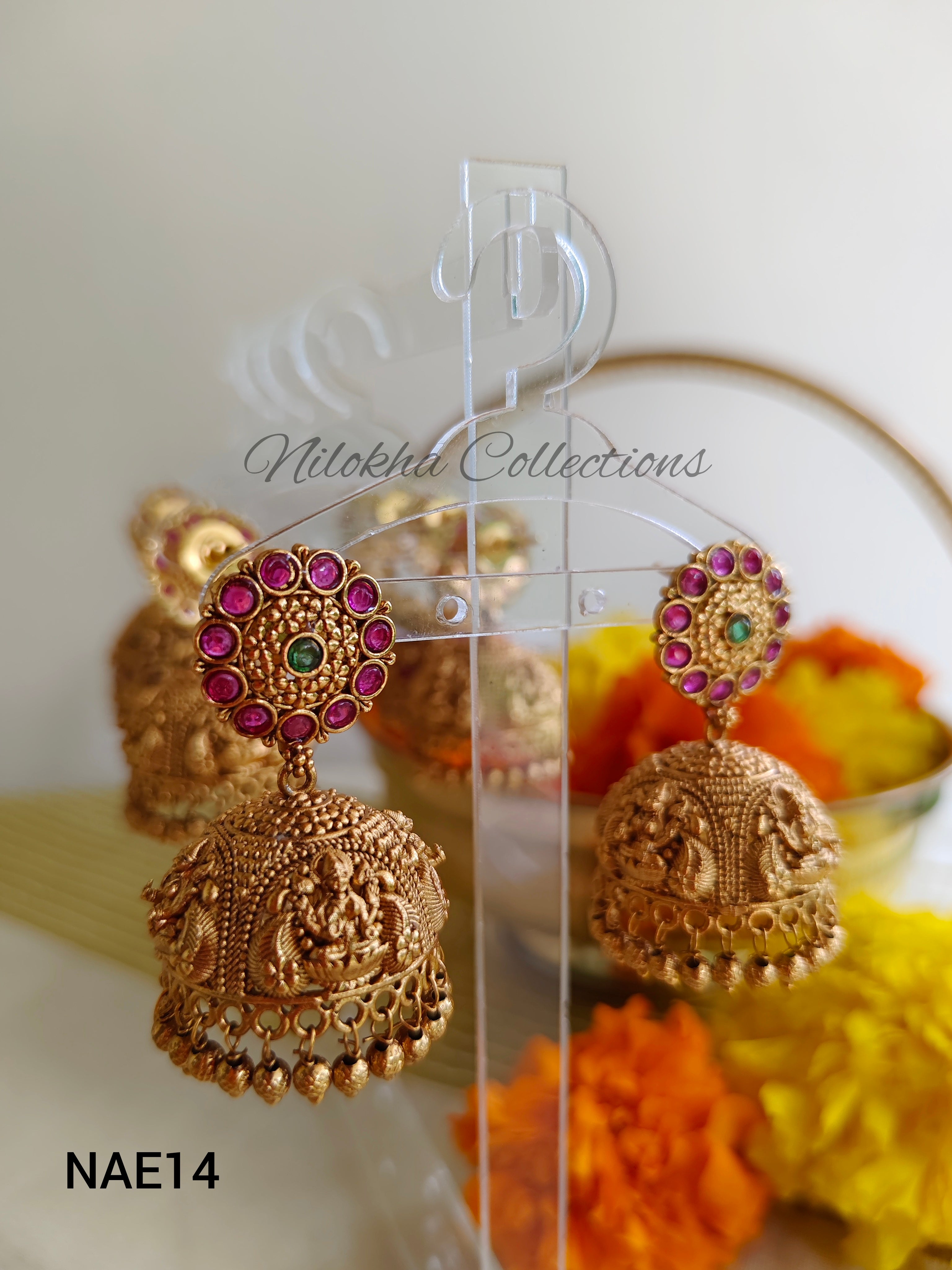 Round lakshmi jhumkas | NAE14