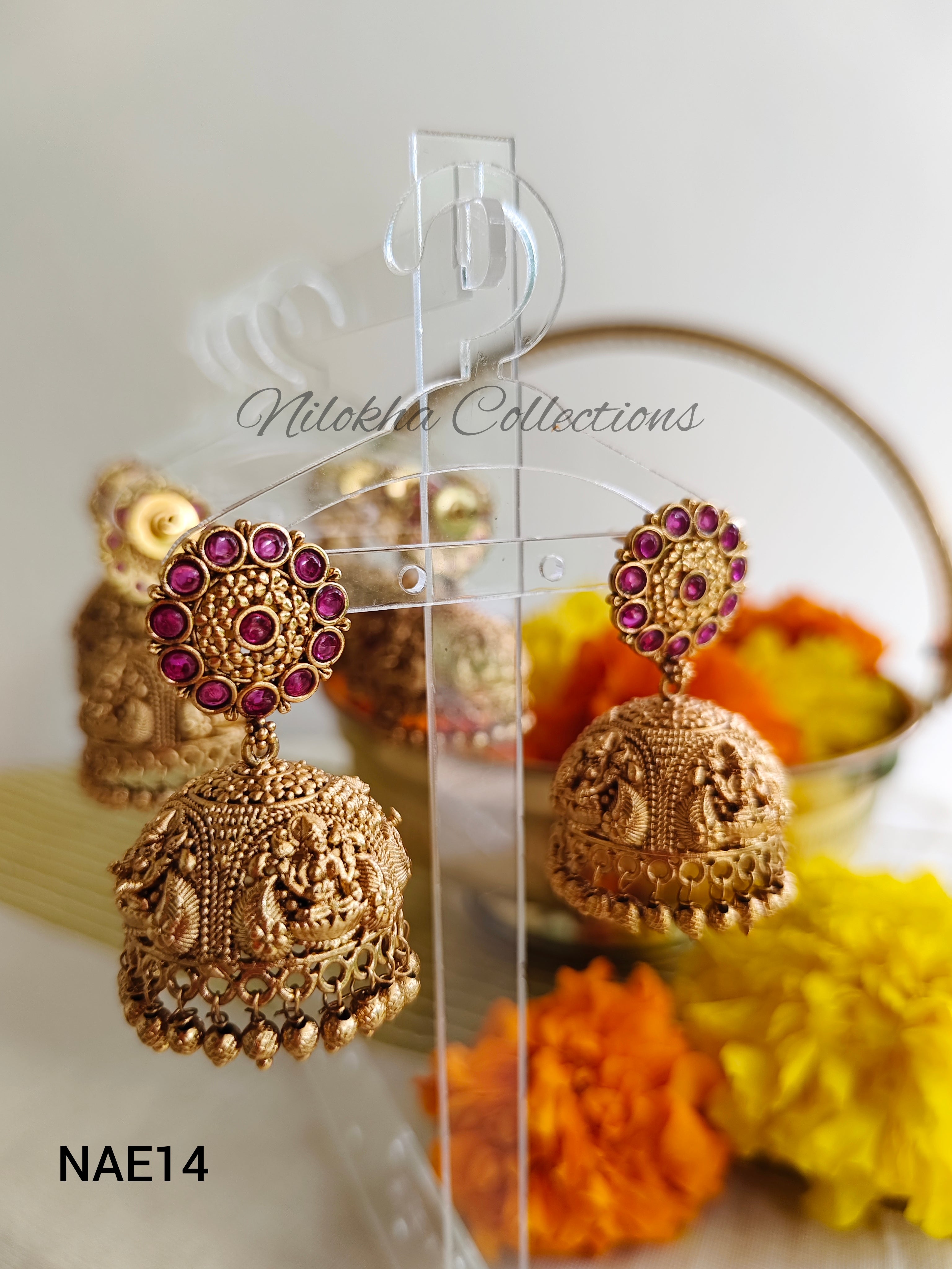 Round lakshmi jhumkas | NAE14